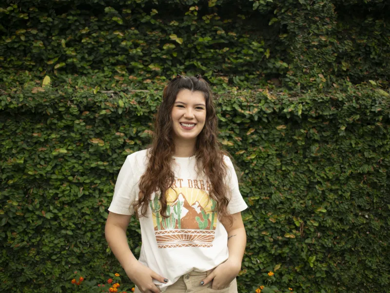 María del Mar Gómez, estudiante de Artes Visuales María del Mar Gómez, estudiante de Artes Visuales